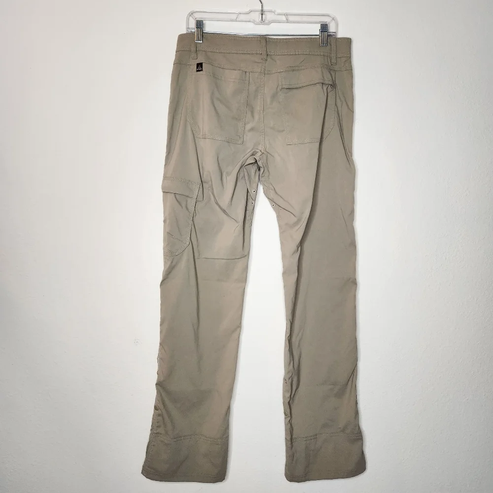 Prana Mens Small X 32 Length Khaki Tan Pants Zion Stretch Hiking